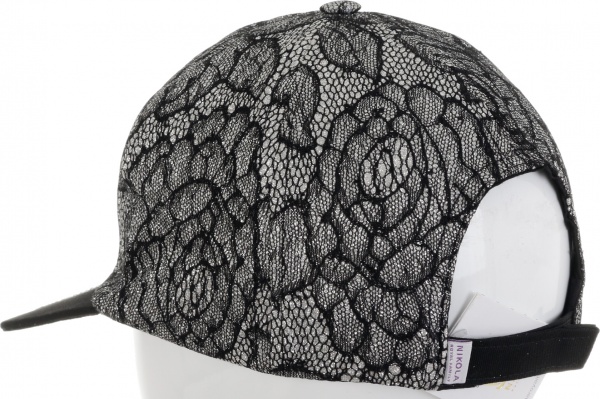 Кепка для девочек Pampona 21 L 15 р.54 черный 