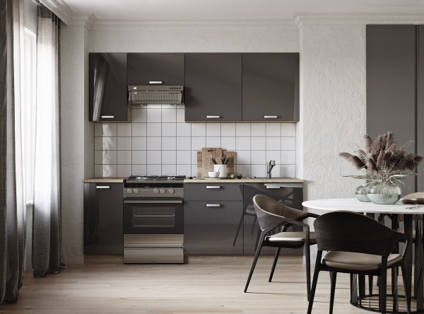 Кухня Грація глянець Грейд МДФ 2,2 м 