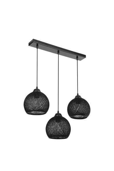 Підвіс Luna Yumak Line 3x60 Вт Е27 чорний MDL.4749 