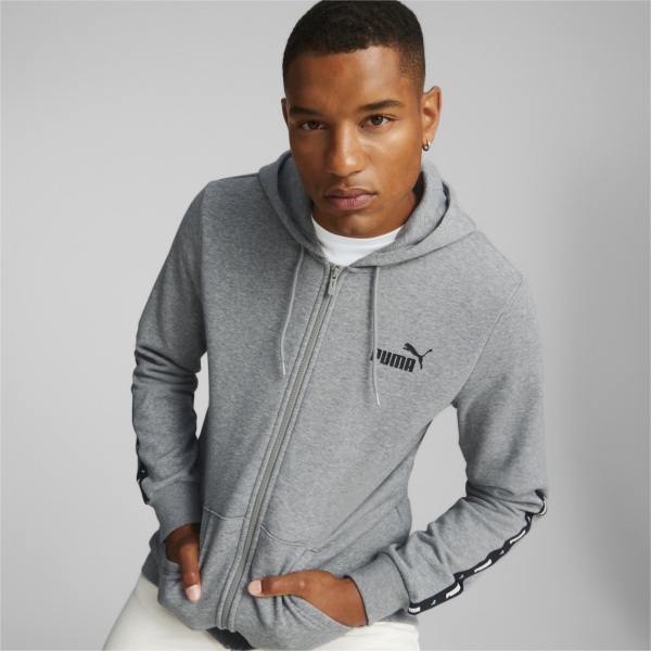 Джемпер Puma ESS+ TAPE FULL-ZIP HOODIE FL 67027003 р. L сірий