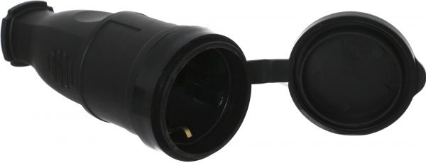 Гніздо UP! (Underprice) YK-406P-BK із заземленням 220В 16А IP44 каучук чорний