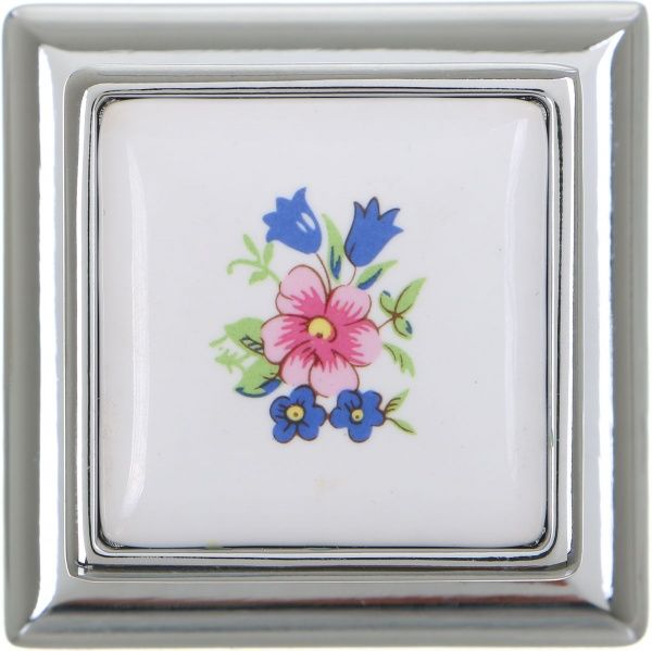 Меблева ручка K-302 G2/01 W 13 мм хром DC DC