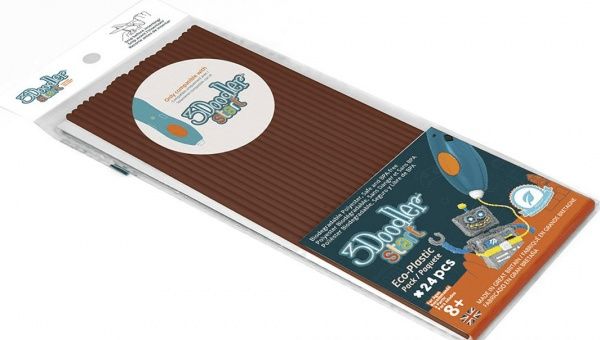 Набір стержнів для 3D-ручки 3Doodler Start 24 шт. коричневі