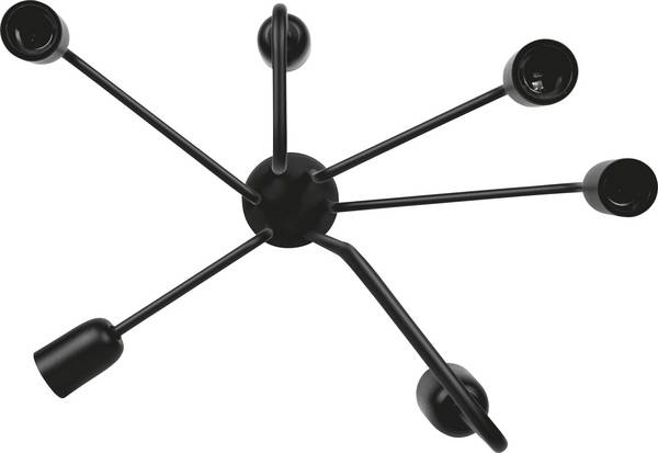 Люстра потолочная Ledvance Vintage Edition 1906 Pipe Angled 6x60 Вт E27 черный 