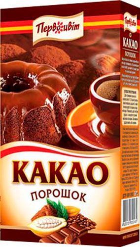 Какао Первоцвіт натуральное 200 г 