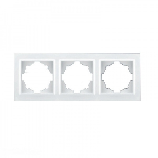 Рамка трехместная ElectroHоuse Enzo универсальная белый EH-2118