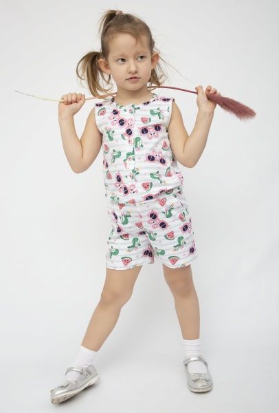Напівкомбінезон для дівчаток Luna Kids Flamingo р.104-110 мульті №0031/16197 