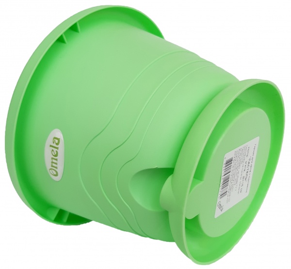 Горшок пластиковый Омела Пастель 4,5 л круглый мятный (ТУ У 22.29-40031804-001:2020) 