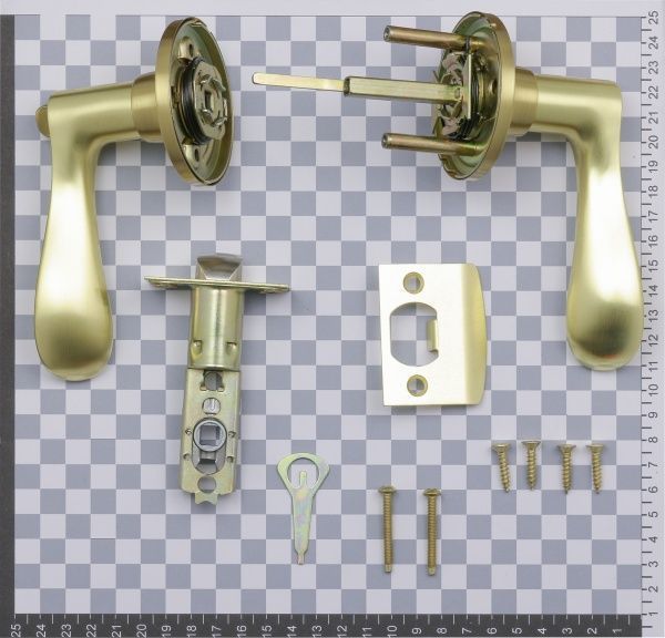 Ручка на розетке Apecs 891-03-GМ WC матовое золото