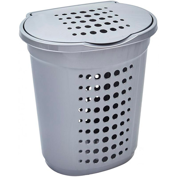 Корзина для белья Алеана 568х504х394и серый 