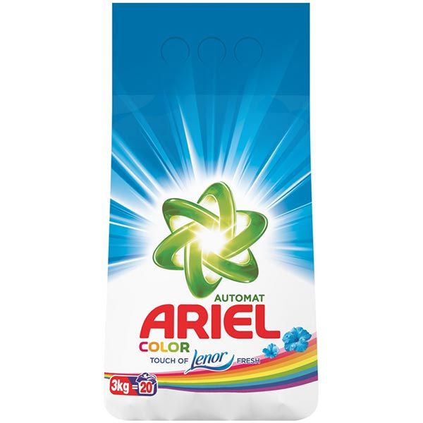 Пральний порошок Ariel Lenor Color Повітряна свіжість 3 кг