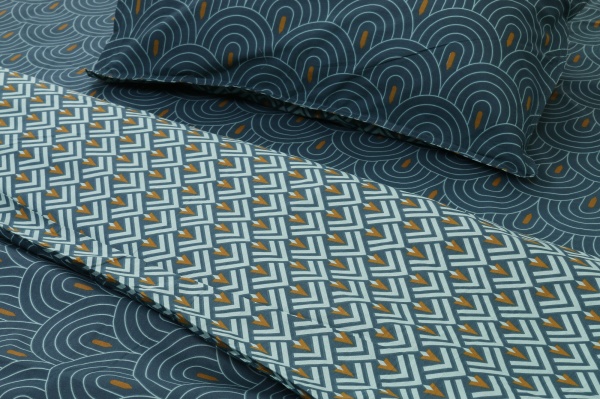 Комплект постельного белья Blois полуторный зелёный Today (без простыни)