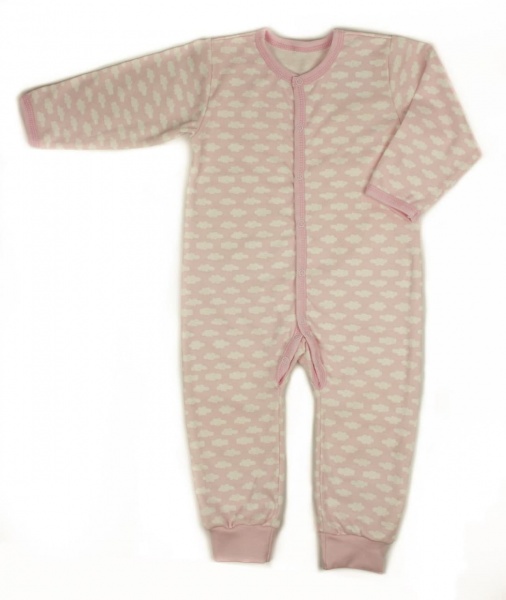 Комбінезон для дівчинки Маленькие люди Хмаринки р.86 рожевий 