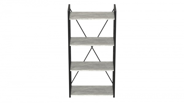 Этажерка Коннект 4/60 1200х600х280 мм урбан лайт/черный (XK01200)