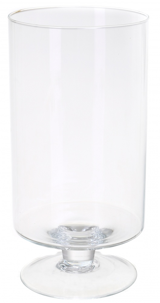 Ваза на ножке Цилиндр d15 30 см прозрачная 20110.5