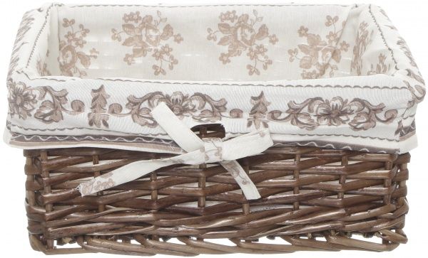 Кошик плетений з текстилем Tony Bridge Basket 36x25x15 см HQ13-52AB-4 