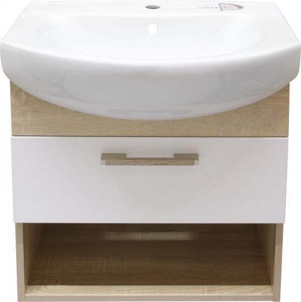 Тумба підвісна Мойдодир Домус-60-А з умивальником Kolo Runa-60