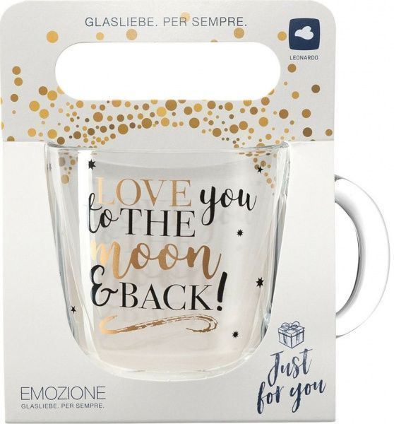 Чашка Love you to the moon and back 400 мл Leonardo