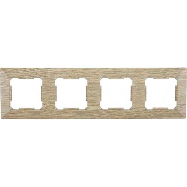 Рамка чотиримісна HausMark Alta горизонтальна вінтажний сірий SNG-FRP.SQ20G4-5/Oak-vintage-g