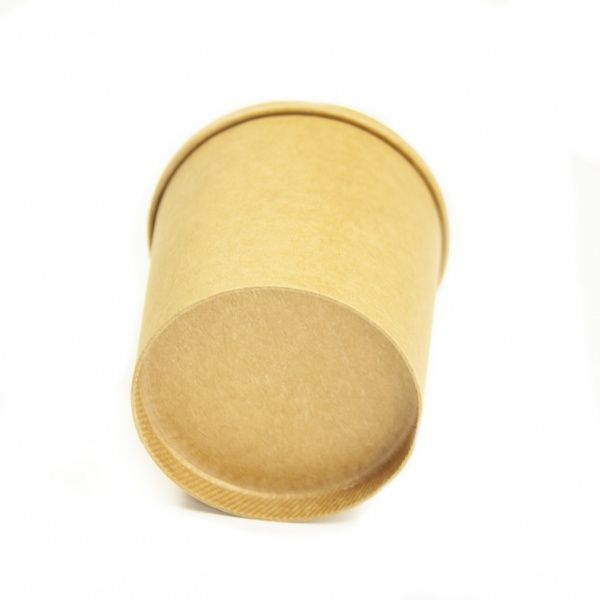 Контейнер Petruzalek круглый бумажный для каш, супов или мороженого 350 мл 25 шт./ уп. 90 x 90 x 85 мм