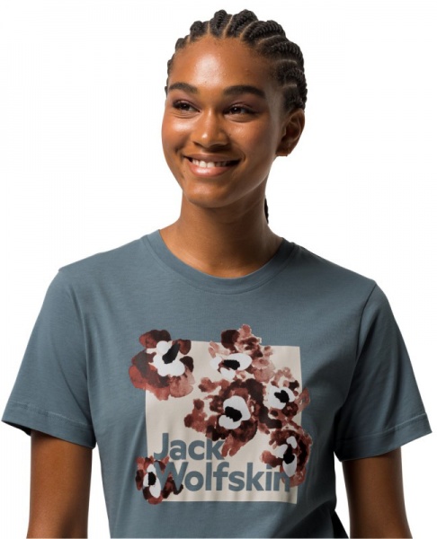 Футболка Jack Wolfskin FLORELL BOX T W 1809051_1282 р.2XL сірий