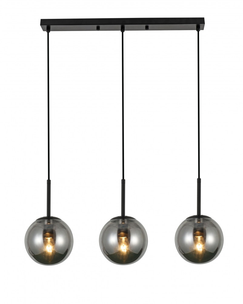 Подвес Sensio Lil 1x40 Вт /E14 черный/дымчатый LS-74658/3LB-E1440W