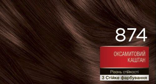 Крем-фарба для волосся Brillance Brillance №874 оксамитовий каштан 142,5 мл