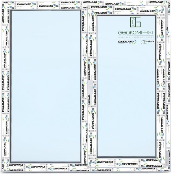 Окно поворотно-откидное VIKNALAND В 58 1400x1410 мм правое 