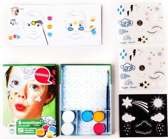 Набор косметики Djeco Радуга грим для лица