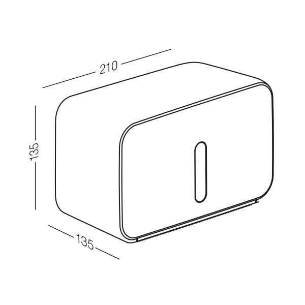 Держатель для туалетной бумаги MVM BP-15 белый/черный