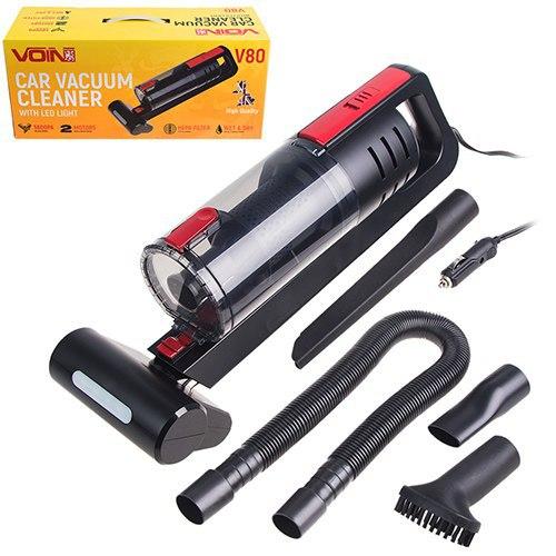 Пылесос автомобильный Voin V-80 120W сухая + влажная чистка 