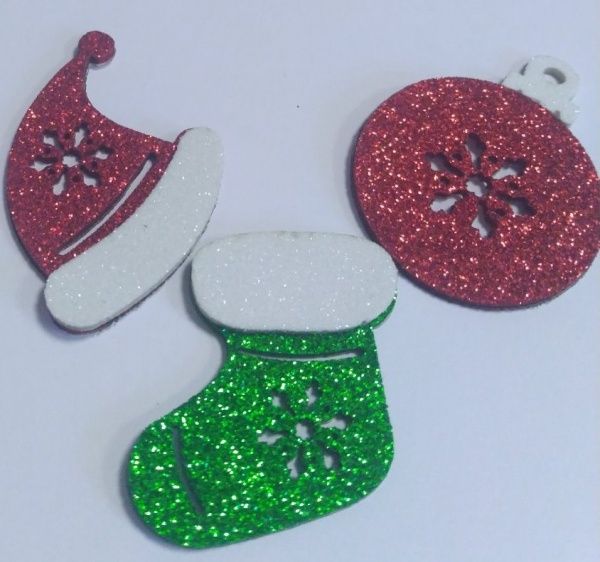 Набор декоративных изделий Праздничный 6 шт. 125145 Діамантові ручки