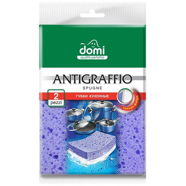 Губки кухонные Domi Деликат 2 шт