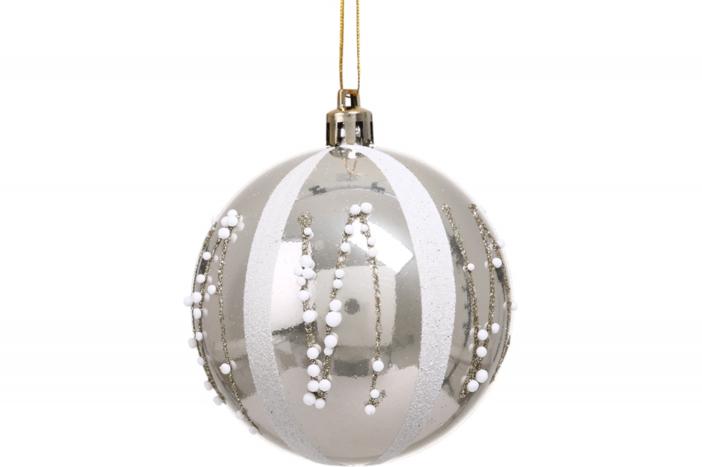 Набор елочных шаров T23-08C d 80 мм 6 шт./уп.