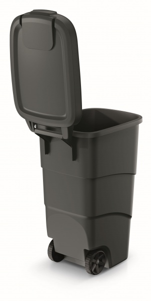 Бак для мусора с крышкой WHEELER 90 л антрацит