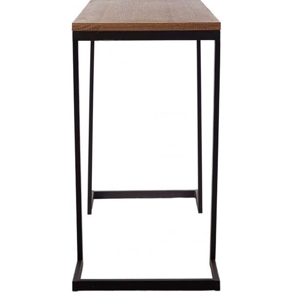 Столик барный Лугалпроф Крокус черный/дуб сонома 