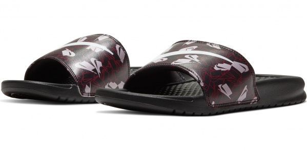 Шлепанцы Nike WMNS BENASSI JDI PRINT 618919-033 р. 9 черный
