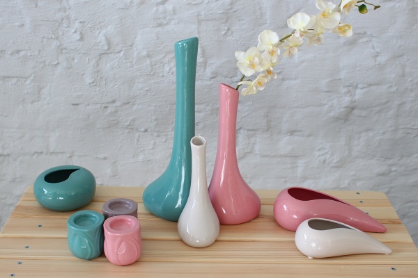 Ваза керамічна біла SC 1305-41 Eterna