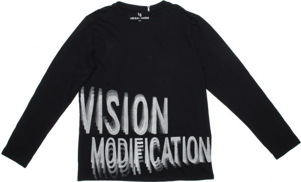 Футболка для хлопчиків LINCOLN&SHARKS 2H3902 р.164 чорний 