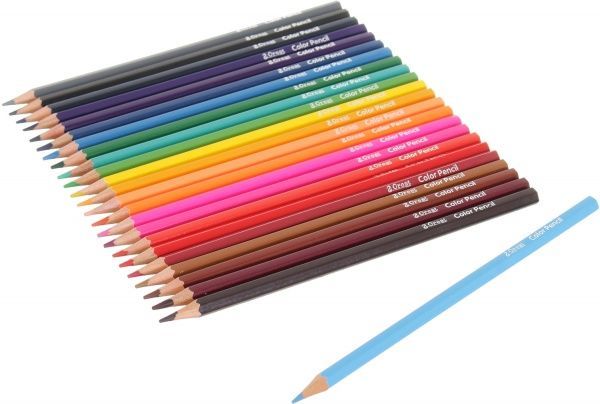 Олівці кольорові Abstraction блакитний 24 шт.