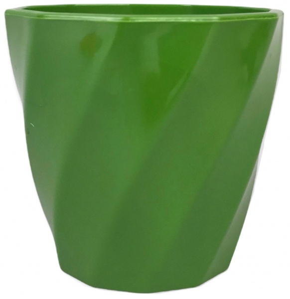 Кашпо Оранжерея Хвиля зелений фігурний 