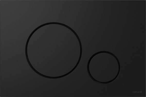 Кнопка змиву Cersanit OPTI B2 чорний матовий
