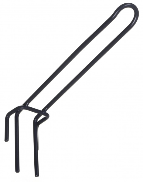 Гачок на сітку подвійний 150 мм 10 шт. графіт Альтерн Array