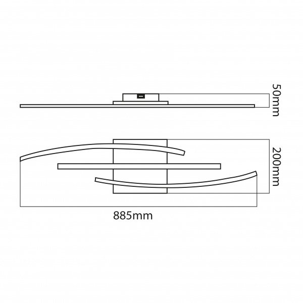 Люстра світлодіодна HOROZ ELECTRIC CYBER 1x24 Вт без цоколя хром 019-061-0024-010 