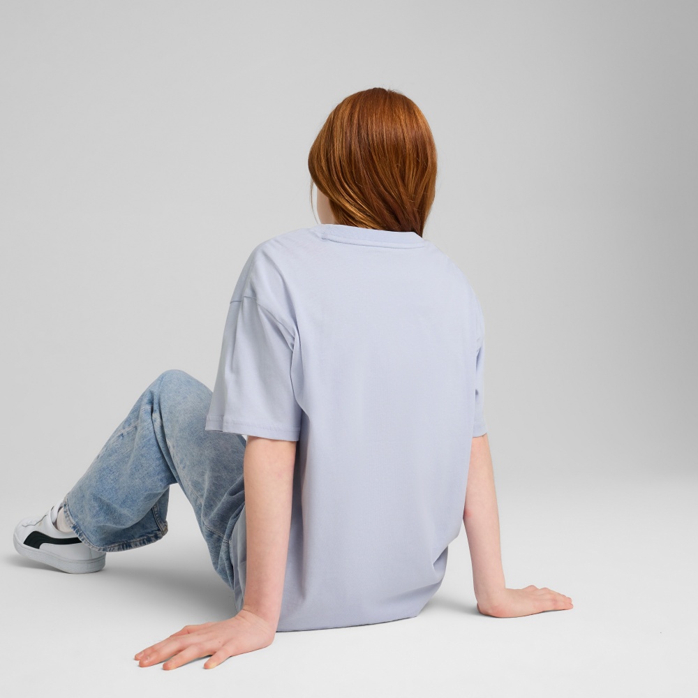 Футболка Puma ESS Boxy Tee G 68513147 р.140 блакитний