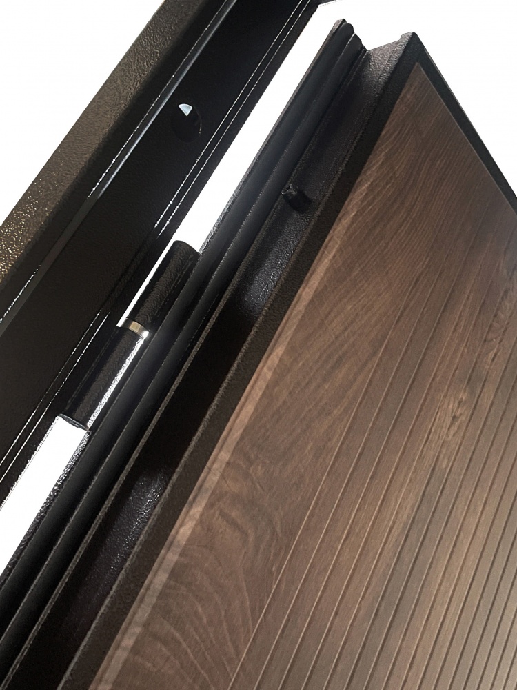 Дверь входная Двері БЦ Хотин (спил коньячный) медь 2050x960 мм правая