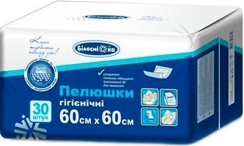 Пелюшки Білосніжка 60х60 см 30 шт.