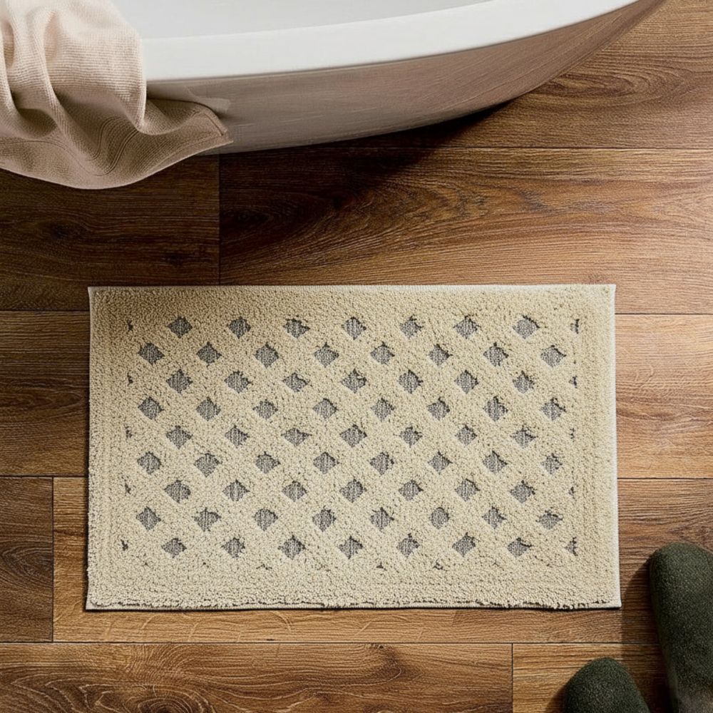 Килимок для ванної Dariana Софта 45x75 см з ромбами