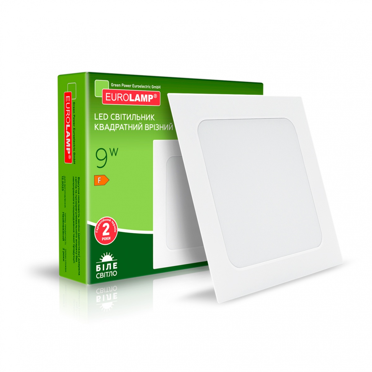 Светильник встраиваемый (Downlight) Eurolamp 4000 К белый LED-DLS-9/4(new) — фото 1