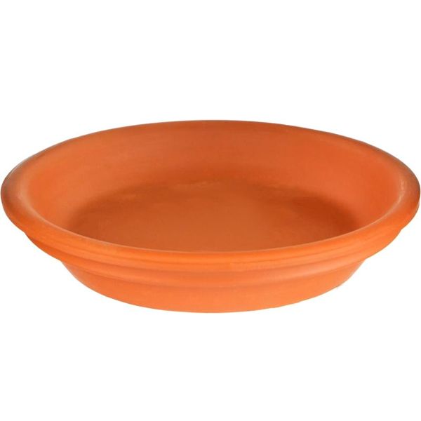 Поддон керамический Каменный цветок 1417 круглый терракот 